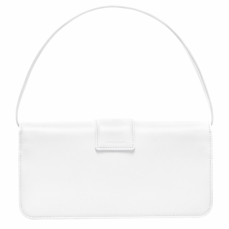 White Longchamp Box-Trot M Women's Hobo Bags